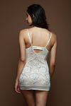 Zivame Very Sexy Floral Lace Babydoll with Thong Panty- Ivory — thumbnail 2