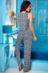 Zivame Dreamwear Black Leopard Print Sleeveless Top and Pyjama Set — thumbnail 2