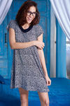 Zivame Plus Dreamwear Fabulous Floral Short Sleeves Nightdress — thumbnail 4