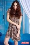 Zivame Plus Dreamwear Leopard Print Mid Thigh Nightdress — thumbnail 1