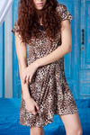 Zivame Plus Dreamwear Leopard Print Mid Thigh Nightdress — thumbnail 3