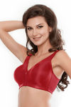 Zivame Single Layered Non Wired Full Coverage Sag Lift Bra-Rust Red — thumbnail 2