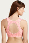 Zivame Made To Layer Double Layered Non Wired 3/4th Coverage Bralette -Pink Melange — thumbnail 3