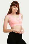 Zivame Made To Layer Double Layered Non Wired 3/4th Coverage Bralette -Pink Melange — thumbnail 4
