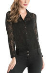 Zivame Floral Lace Medium Impact Camisole Bodysuit-Black — thumbnail 4