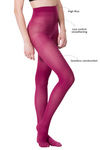 Zivame High Rise Leg Smoothening Opaque Pantyhose-Rassberry Pink — thumbnail 5