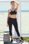Zelocity Hugged Nouveau Soft Skin Fit Crop Pants- Black — thumbnail 1