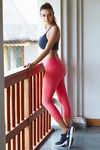 Zelocity Hugged Nouveau Soft Skin Fit Crop Pants -Coral — thumbnail 4