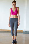 Zelocity Hugged Nouveau Soft Skin Fit Crop Pants- Grey — thumbnail 3