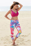 Zelocity Alphatone Mid Waist Core Leggings-Abstract Crystals — thumbnail 4