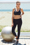 Zelocity AlphaSculpt Ankle Length Power Leggings- Black — thumbnail 5