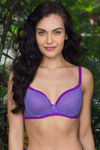 Zivame Bridal Padded Wired Medium Coverage Bra-Purple — thumbnail 4