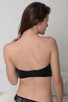 Zivame All That Lace Padded Wired Low Coverage Long Line Bra-Black — thumbnail 2