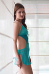 Zivame Sundown Sheer Backless Blue Babydoll With G Strings — thumbnail 2