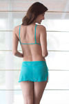 Zivame Sundown Sheer Backless Blue Babydoll With G Strings — thumbnail 3