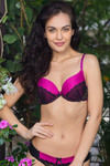 Zivame Bridal Padded Wired Medium Coverage Bra-Purple Black — thumbnail 4