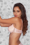 Zivame Demi Coverage Padded Moderate Lift Bra- Salmon — thumbnail 2