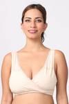 Morph Non Padded Non Wired Full Coverage Maternity / Nursing Bra (Pack of 2) - Skin — thumbnail 4