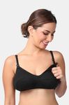 Morph Non Padded Non Wired Full Coverage Maternity / Nursing Bra (Pack of 2) - Black — thumbnail 5