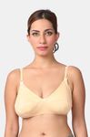 Morph Non Padded Non Wired Full Coverage Maternity / Nursing Bra (Pack of 2) - Skin — thumbnail 2