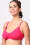 Morph Single Layered Non-Wired Full Coverage Nursing Bra - Blue Dark Pink — thumbnail 2