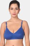 Morph Single Layered Non-Wired Full Coverage Nursing Bra - Blue Dark Pink — thumbnail 5