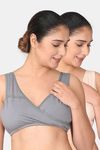 Morph Non Padded Non Wired Full Coverage Maternity / Nursing Bra (Pack of 2) - Multicolor — thumbnail 1