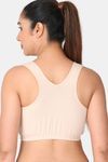 Adira Single Layered Non Wired Full Coverage Bralette - White Skin — thumbnail 4