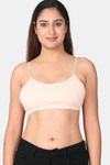 Adira Single Layered Non Wired Full Coverage Cami Bra - White Skin — thumbnail 2