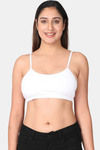 Adira Single Layered Non Wired Full Coverage Cami Bra - White Skin — thumbnail 5