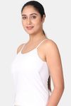 Adira Single Layered Non Wired Full Coverage Cami Bra - White — thumbnail 2