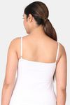 Adira Single Layered Non Wired Full Coverage Cami Bra - White — thumbnail 3