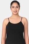 Adira Single Layered Non Wired Full Coverage Cami Bra - Black — thumbnail 1