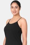 Adira Single Layered Non Wired Full Coverage Cami Bra - Black — thumbnail 2
