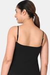 Adira Single Layered Non Wired Full Coverage Cami Bra - Black — thumbnail 3