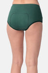 Adira Medium Rise Full Coverage Period Boyshort (Pack of 2) - Green Black — thumbnail 3