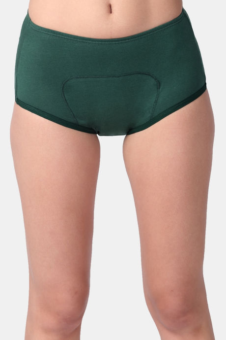 Adira Medium Rise Full Coverage Period Boyshort (Pack of 2) - Green — image 2