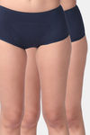 Adira Medium Rise Full Coverage Period Boyshort (Pack of 2) - Navy Blue — thumbnail 1