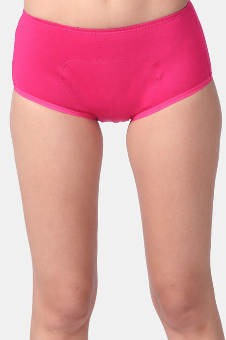 Adira Medium Rise Full Coverage Period Boyshort (Pack of 2) - Pink — image 2