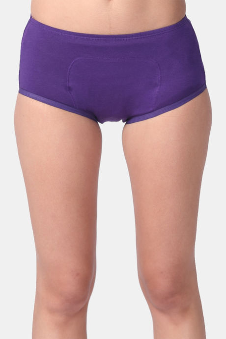 Adira Medium Rise Full Coverage Period Boyshort (Pack of 2) - Magenta — image 2