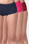 Adira Medium Rise Full Coverage Boyshort Period Panty (Pack of 3) - Multicolor — thumbnail 1