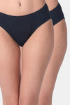 Adira Medium Rise Three-Fourth Coverage Hipster Period Panty (Pack of 2) - Navy Blue — thumbnail 1