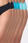 Adira Medium Rise Three-Fourth Coverage Hipster Panty (Pack of 6) - Multicolor — thumbnail 1