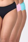 Adira Medium Rise Three-Fourth Coverage Hipster Panty (Pack of 3) - Multicolor — thumbnail 1