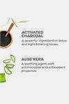 Akiva Activated Charcoal Health Shots with Aloe Vera for Detox and Digestion (40 ML Each - Pack of 30) - Grey — thumbnail 2