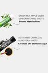 Akiva Healthy Weight Pack With Green Tea Apple Cider Vinegar Activated Charcoal And Aloe Vera - 60 shots -30 days ( Pack of 60) - Assorted — thumbnail 2