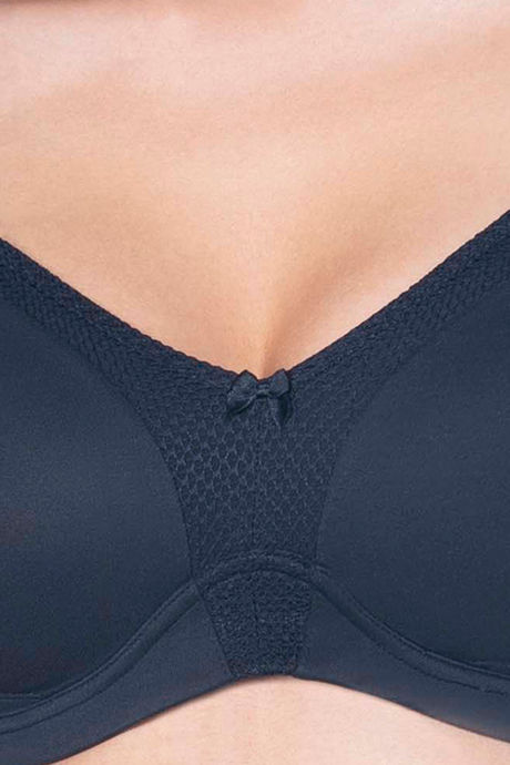 Amante Padded Non Wired Full Coverage T-Shirt Bra- Black — image 4