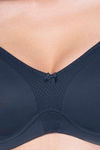 Amante Padded Non Wired Full Coverage T-Shirt Bra- Black — thumbnail 4