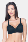 Amante Padded Non Wired Full Coverage T-Shirt Bra - Black — thumbnail 1