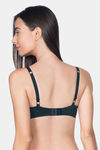 Amante Padded Non Wired Full Coverage T-Shirt Bra - Black — thumbnail 2